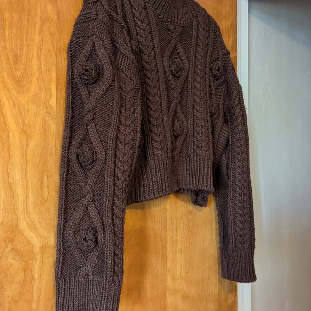 Zara Brown Sweater - Picture 3 of 8